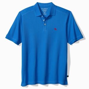 Tommy Bahama Emfielder IslandZone Golf Polo Resort Shirt Palace Blue Size Large